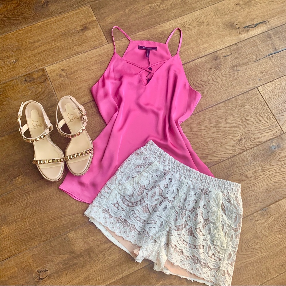 Crisscross Spaghetti Strap Top Summer Tank